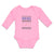 Long Sleeve Bodysuit Baby Pink Fa Lalala Mingo Walking Seamless Cotton