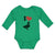 Long Sleeve Bodysuit Baby I Love Silhouette Duck Aquatic Bird Boy & Girl Clothes