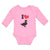 Long Sleeve Bodysuit Baby I Love Silhouette Duck Aquatic Bird Boy & Girl Clothes