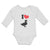 Long Sleeve Bodysuit Baby I Love Silhouette Duck Aquatic Bird Boy & Girl Clothes