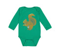 Long Sleeve Bodysuit Baby Squirrel Funny Humor B Boy & Girl Clothes Cotton