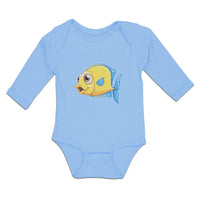 Long Sleeve Bodysuit Baby Golden Koi Freshwater Fish Aquarium Boy & Girl Clothes - Cute Rascals