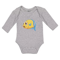 Long Sleeve Bodysuit Baby Golden Koi Freshwater Fish Aquarium Boy & Girl Clothes - Cute Rascals