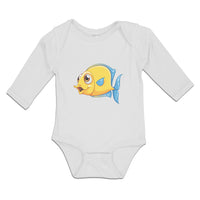 Long Sleeve Bodysuit Baby Golden Koi Freshwater Fish Aquarium Boy & Girl Clothes - Cute Rascals