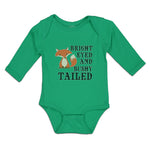 Long Sleeve Bodysuit Baby Bright Eyed and Bushy Tailed Fox Wild Animal Cotton - Cute Rascals