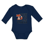 Long Sleeve Bodysuit Baby Bright Eyed and Bushy Tailed Fox Wild Animal Cotton - Cute Rascals