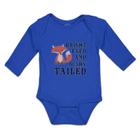 Long Sleeve Bodysuit Baby Bright Eyed and Bushy Tailed Fox Wild Animal Cotton - Cute Rascals