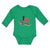 Long Sleeve Bodysuit Baby I Love Cute Squirrel Eating Acorn Wild Animal Cotton