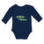 Long Sleeve Bodysuit Baby Green Animated Crocodile I'M 1 2! Age Cotton - Cute Rascals