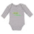 Long Sleeve Bodysuit Baby Green Animated Crocodile I'M 1 2! Age Cotton - Cute Rascals