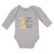 Long Sleeve Bodysuit Baby Glamma Loves Me! Cute Giraffes Hearts Cotton - Cute Rascals