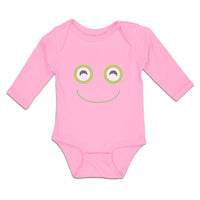 Long Sleeve Bodysuit Baby A Frog Smile Expression Funny Face Boy & Girl Clothes - Cute Rascals