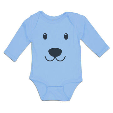 Long Sleeve Bodysuit Baby Dog Face and Head Boy & Girl Clothes Cotton