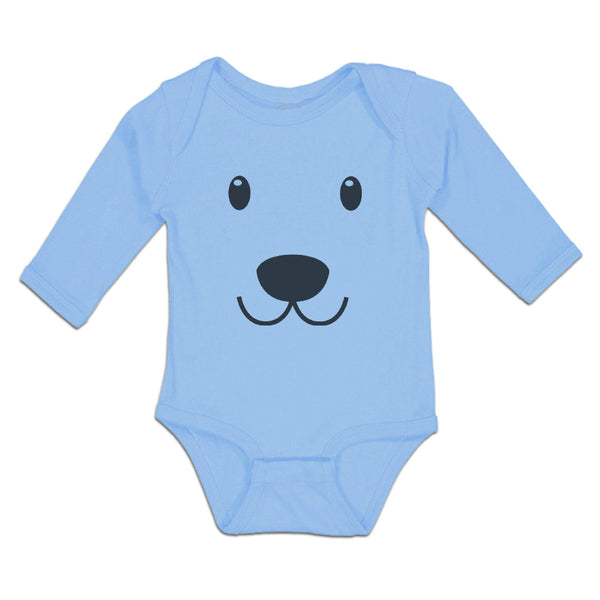 Long Sleeve Bodysuit Baby Dog Face and Head Boy & Girl Clothes Cotton - Cute Rascals