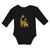 Long Sleeve Bodysuit Baby Giraffe's Love for Her Baby with Flowers on Their Ears - Cute Rascals