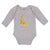 Long Sleeve Bodysuit Baby Giraffe's Love for Her Baby with Flowers on Their Ears - Cute Rascals