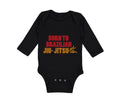 Long Sleeve Bodysuit Baby Born to Brazilian Jiu Jitsu Sport Martial Arts Cotton