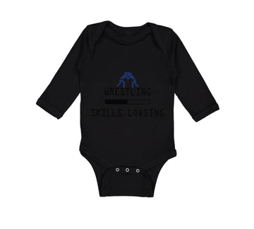 Long Sleeve Bodysuit Baby Wrestling Skills Loading Sport Wrestling Cotton