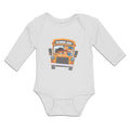 Long Sleeve Bodysuit Baby School Kids Riding A School Bus Boy & Girl Clothes