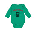 Long Sleeve Bodysuit Baby Baby Ninja Halloween Costume Style C Cotton