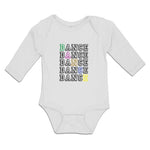Long Sleeve Bodysuit Baby Dance Typography Word Boy & Girl Clothes Cotton - Cute Rascals