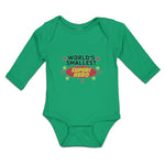 Long Sleeve Bodysuit Baby World's Smallest Super! Hero and Mini Stars Cotton