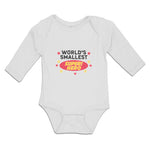 Long Sleeve Bodysuit Baby World's Smallest Super! Hero and Mini Stars Cotton