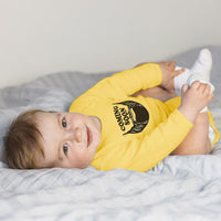 Long Sleeve Bodysuit Baby Coming Soon Hair and Beard, Hipster Character Cotton - Cute Rascals