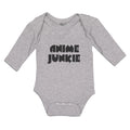 Long Sleeve Bodysuit Baby Monogram Silhouette Anime Junkie Letters Cotton