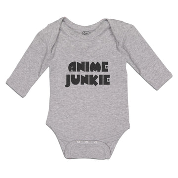 Long Sleeve Bodysuit Baby Monogram Silhouette Anime Junkie Letters Cotton