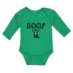 Long Sleeve Bodysuit Baby Flying Halloween Ghost Boo Boy & Girl Clothes Cotton - Cute Rascals