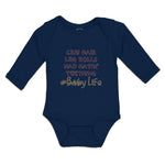 Long Sleeve Bodysuit Baby Crib Hair Leg Rolls Nap Hatin' Teething Baby Life - Cute Rascals