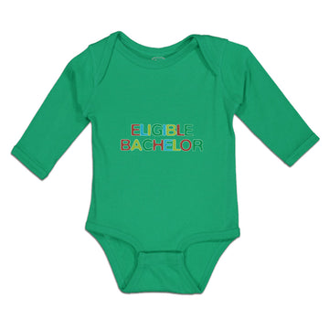 Long Sleeve Bodysuit Baby Eligible Bachelor Monogram Letters Boy & Girl Clothes