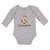 Long Sleeve Bodysuit Baby Go Bananas! An Happy Monkey Sitting and Eating Banana - Cute Rascals