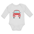 Long Sleeve Bodysuit Baby Classic Mini Model Front View Car Boy & Girl Clothes