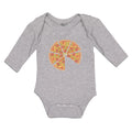 Long Sleeve Bodysuit Baby Pizza Slice with Mozzarella Cheese Boy & Girl Clothes