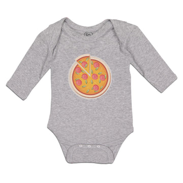 Long Sleeve Bodysuit Baby Restaurants Pizza with Delicious Taste Pepperoni Pizza