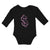 Long Sleeve Bodysuit Baby Pink Dollar Symbol of Money Boy & Girl Clothes Cotton