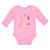 Long Sleeve Bodysuit Baby Frozen Icecream Flavor Sweet Menu Concept Cotton - Cute Rascals