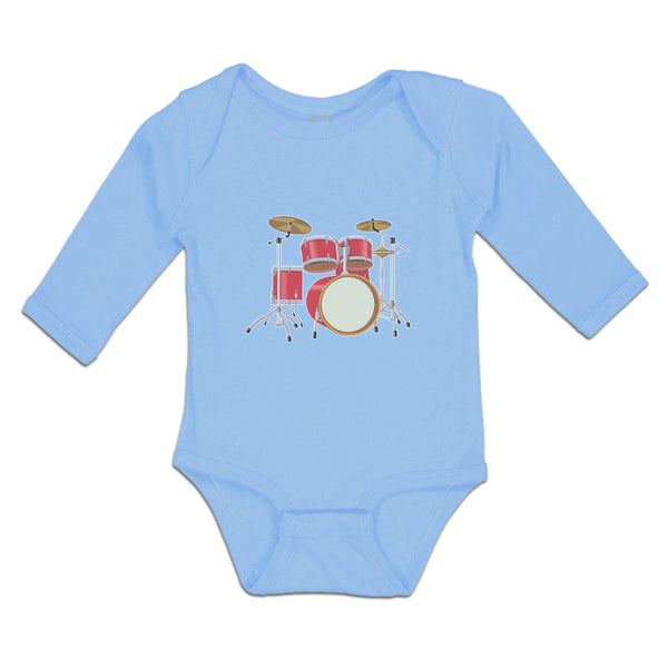 Long Sleeve Bodysuit Baby Orchestra Musical Instruments Drums Boy & Girl Clothes