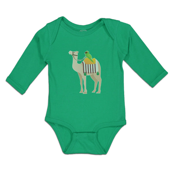 Long Sleeve Bodysuit Baby Parrot Riding on Camel Boy & Girl Clothes Cotton