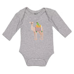 Long Sleeve Bodysuit Baby Parrot Riding on Camel Boy & Girl Clothes Cotton