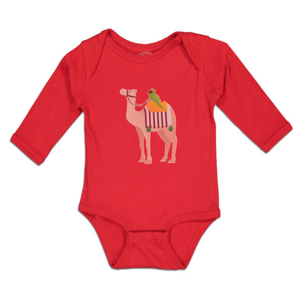 Long Sleeve Bodysuit Baby Parrot Riding on Camel Boy & Girl Clothes Cotton