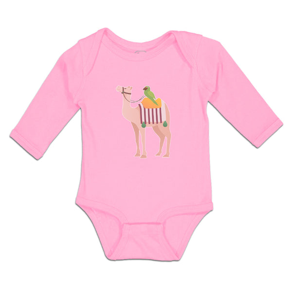 Long Sleeve Bodysuit Baby Parrot Riding on Camel Boy & Girl Clothes Cotton