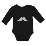 Long Sleeve Bodysuit Baby Man's Facial Hair Mustache Boy & Girl Clothes Cotton