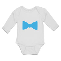 Long Sleeve Bodysuit Baby Elegant Cute Blue Bowtie Boy & Girl Clothes Cotton - Cute Rascals