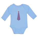 Long Sleeve Bodysuit Baby Striped Neck Tie Style 5 Boy & Girl Clothes Cotton