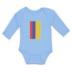 Long Sleeve Bodysuit Baby National Flag of Usa Columbia Boy & Girl Clothes