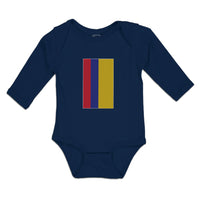 Long Sleeve Bodysuit Baby National Flag of Usa Columbia Boy & Girl Clothes