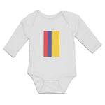 Long Sleeve Bodysuit Baby National Flag of Usa Columbia Boy & Girl Clothes